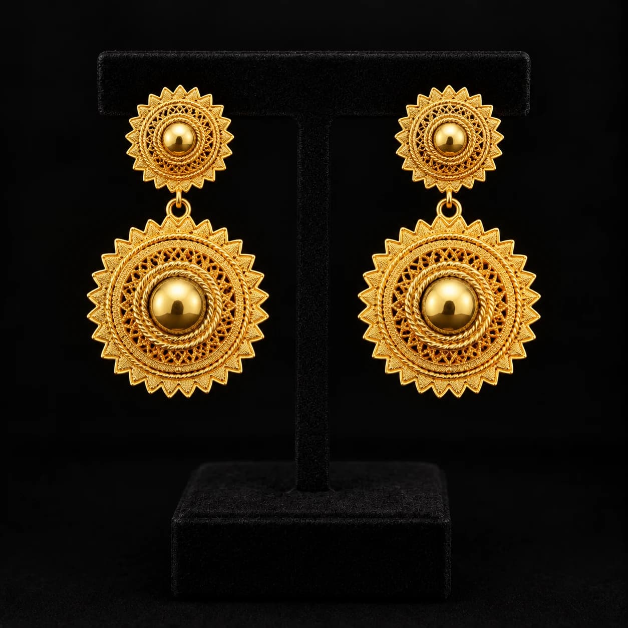 Modern Filigree Studs — photograph 2